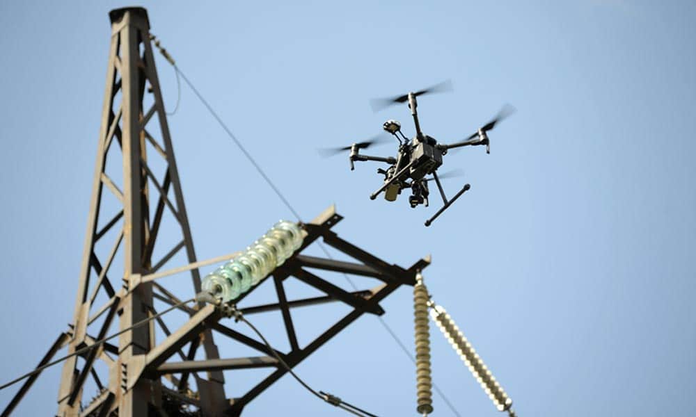 Drone inspection - Electrical line inspection with drone technology