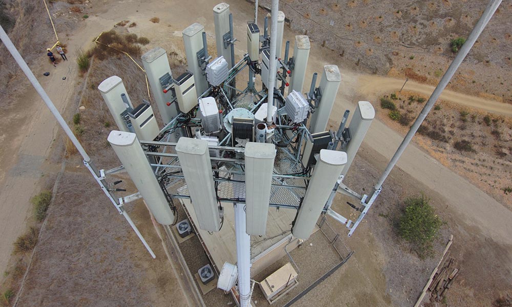 Drone aerial inspection services - high resolution imagery inspection of cell towers