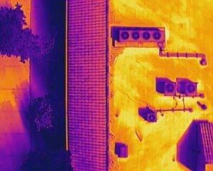 Thermal Commercial Building Roof Inspection