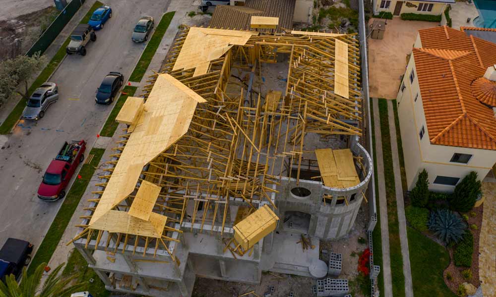 Construction aerial photography - show progress, identify issues, ensure safety