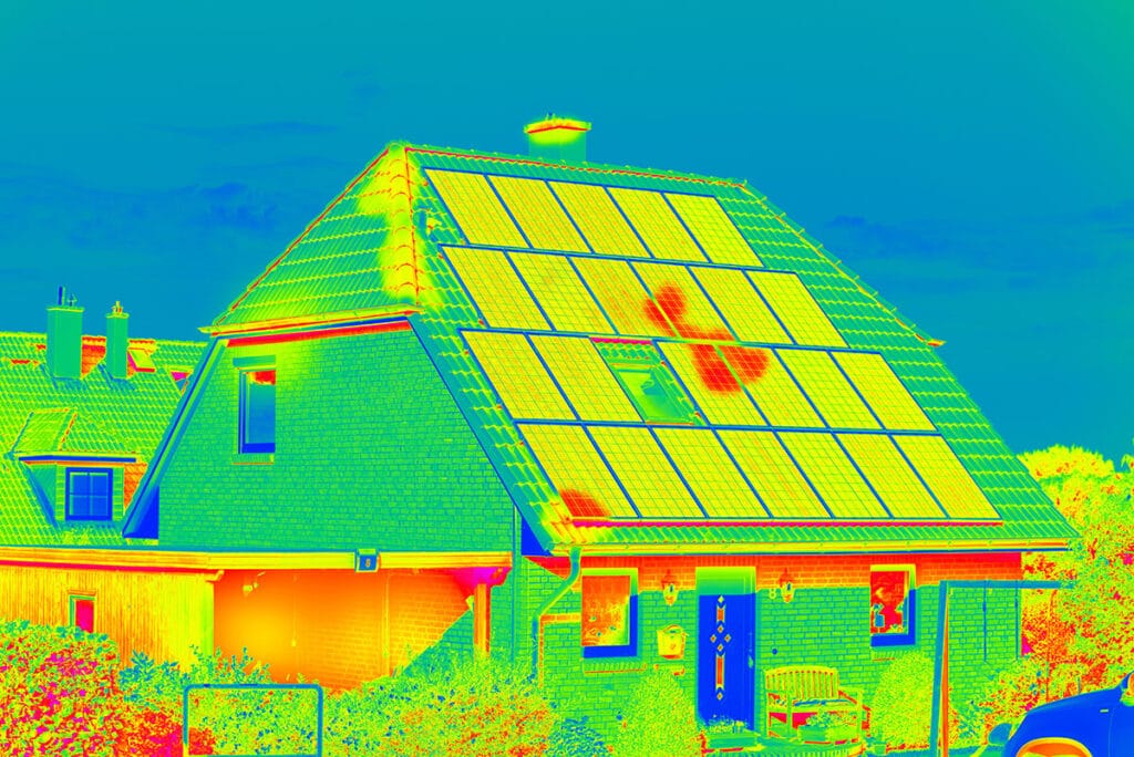 Thermal Drone Roof Inspection
