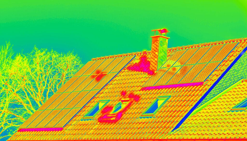 Thermal Drone Roof Inspection