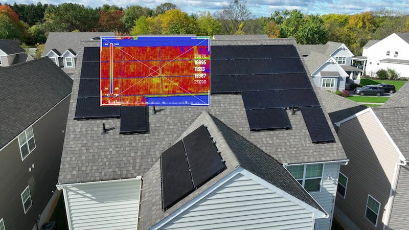 Rooftop inspection with drone